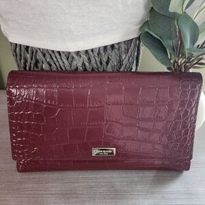 Kate Spade Wallet Knightsbridge Burgundy Large Trifold